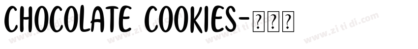 Chocolate Cookies字体转换